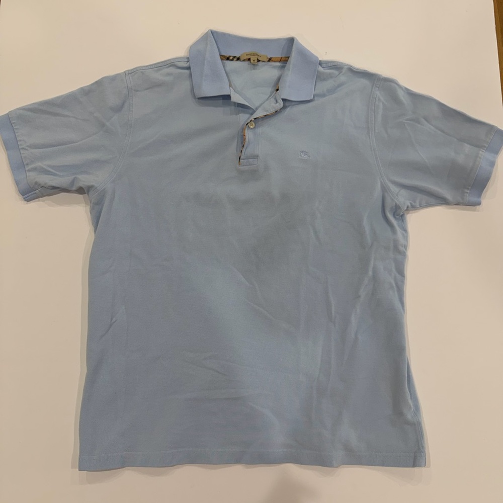 Burberry Sky Blue Polo Shirt